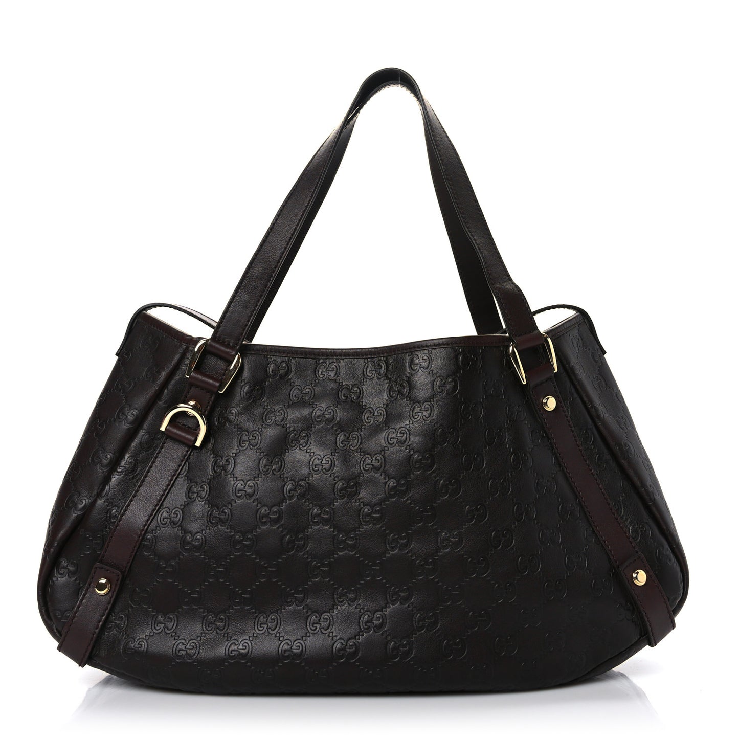 Guccissima Medium Abbey Shoulder Bag Chocolate