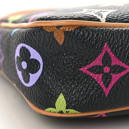 Louis Vuitton Monogram Multicolor Pochette Accessories Black 8 of 9