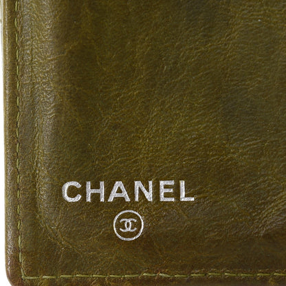 Chanel Calfskin Quilted Large Flap Wallet Green 7 of 14