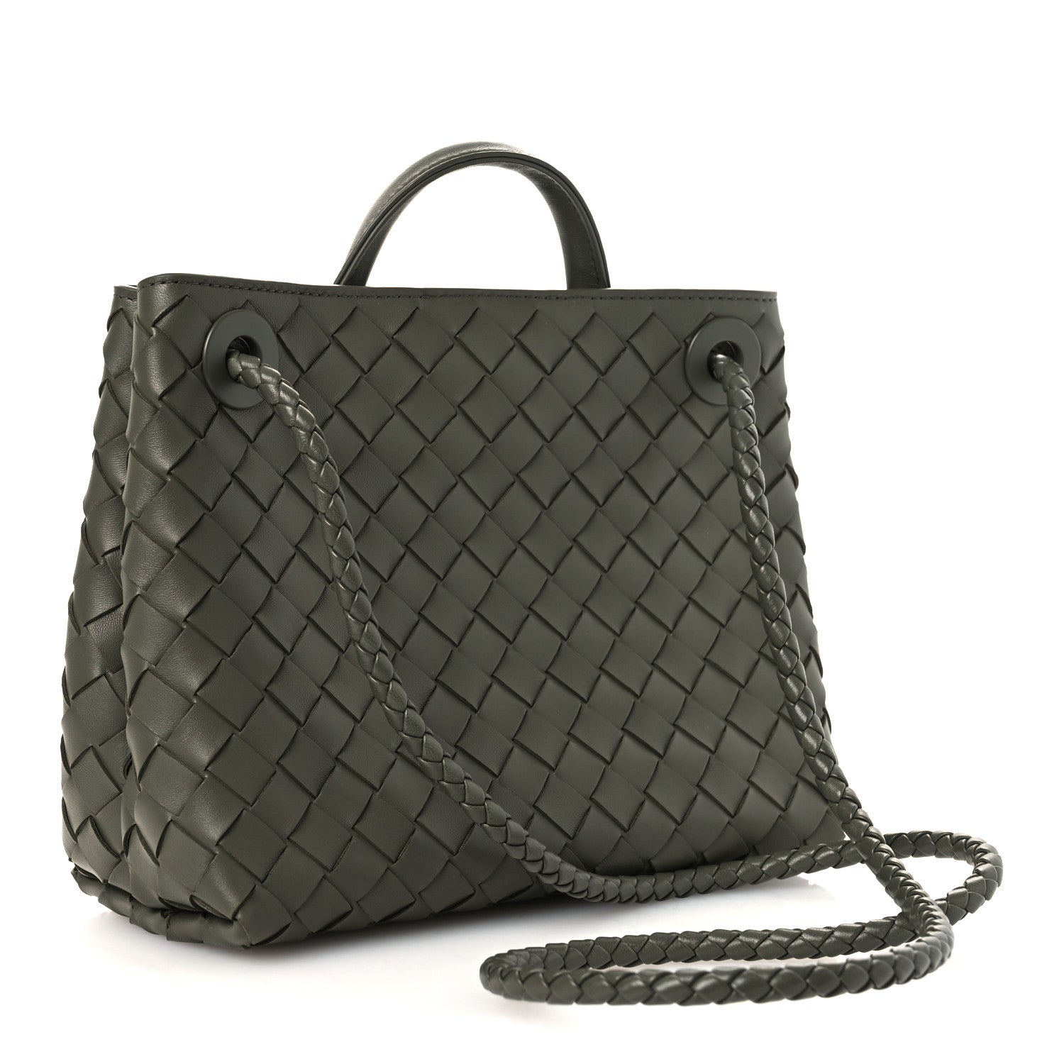 Bottega Veneta Nappa Intrecciato Small Andiamo Shoulder Bag Pickle 3 of 11