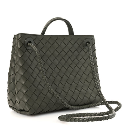 Bottega Veneta Nappa Intrecciato Small Andiamo Shoulder Bag Pickle 3 of 11