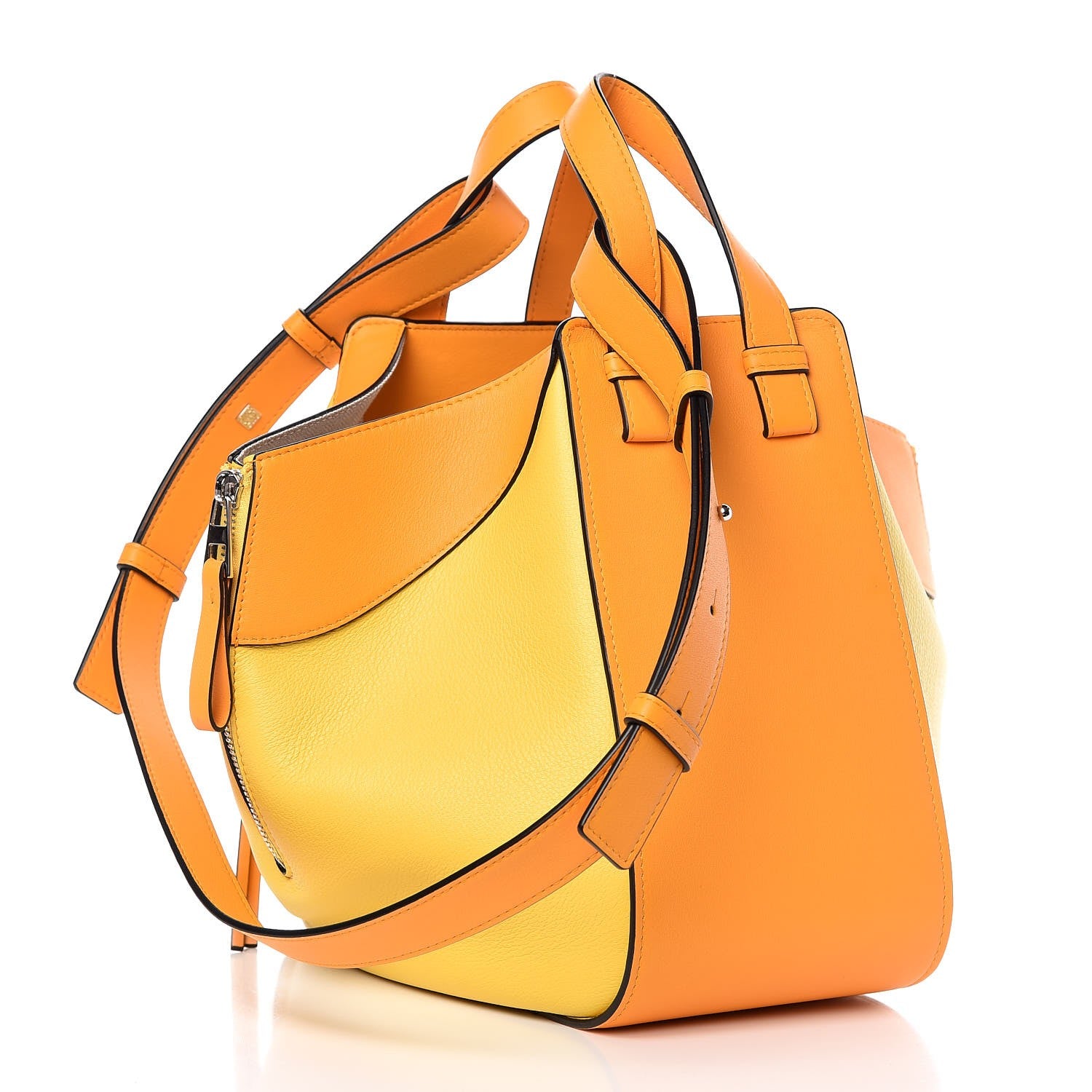 Loewe Calfskin Small Hammock Shoulder Bag Mandarin Yellow 3 of 7
