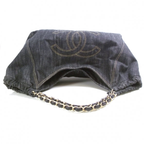 Chanel Denim XL Coco Cabas Tote Blue 5 of 14