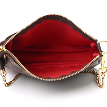 Louis Vuitton Damier Ebene Mini Pochette Accessories 5 of 8