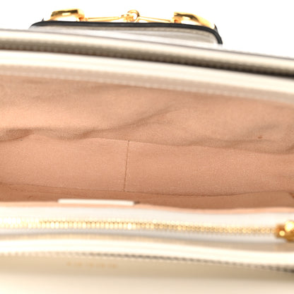 Gucci GG Supreme Monogram Horsebit 1955 Shoulder Bag Beige Mystic White 5 of 11