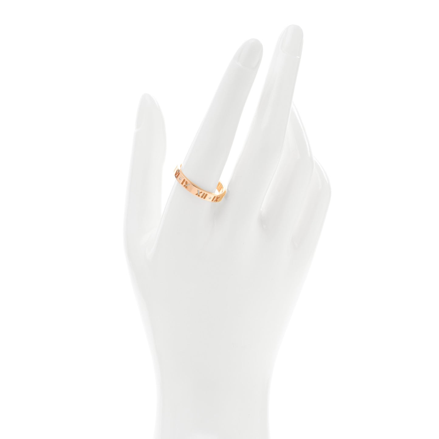 18K Rose Gold Diamond Atlas Pierced Ring 63 10.25