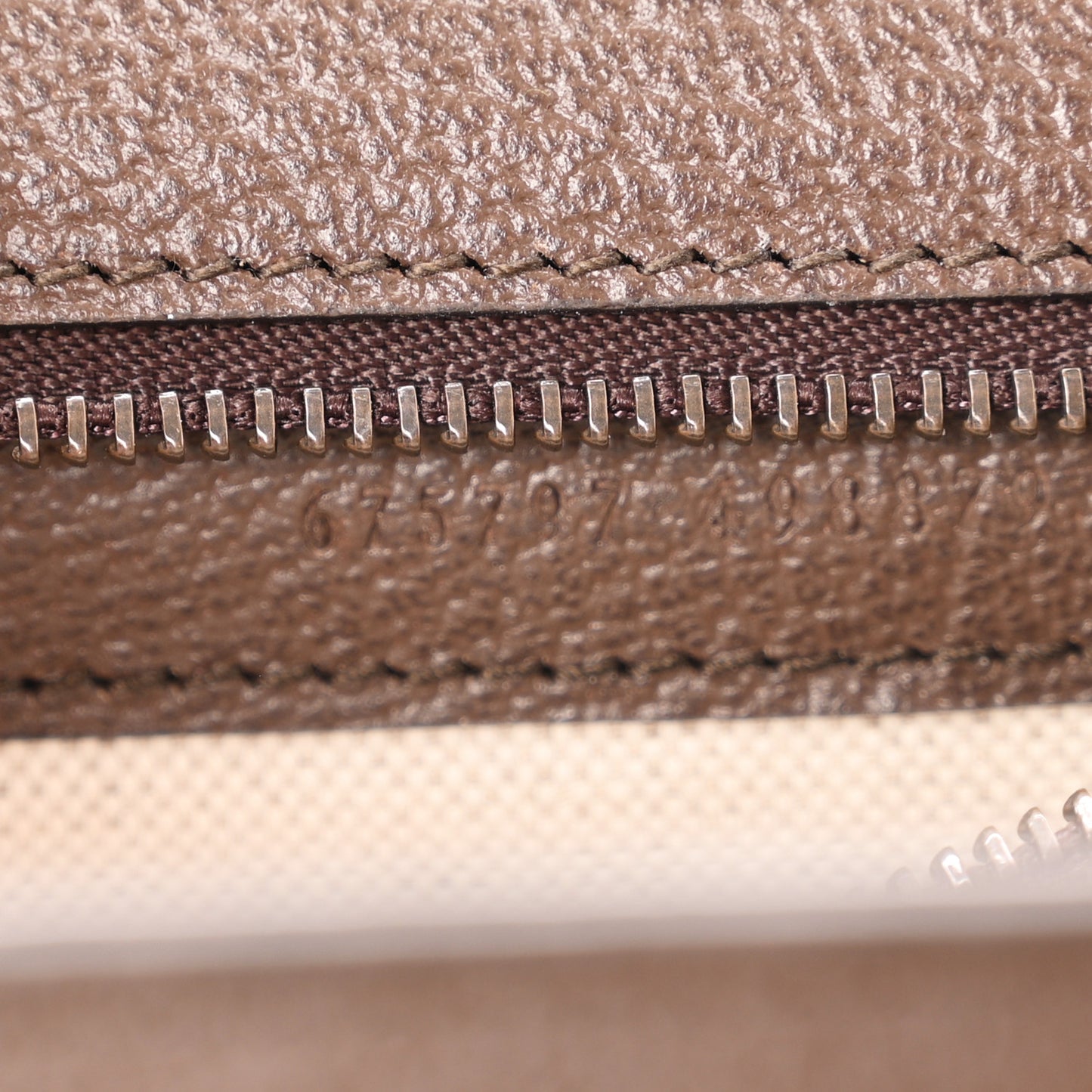 Monogram Jumbo GG Textured Dollar Calfskin Web Small Bamboo 1947 Top Handle Bag Camel Ebony New Acero
