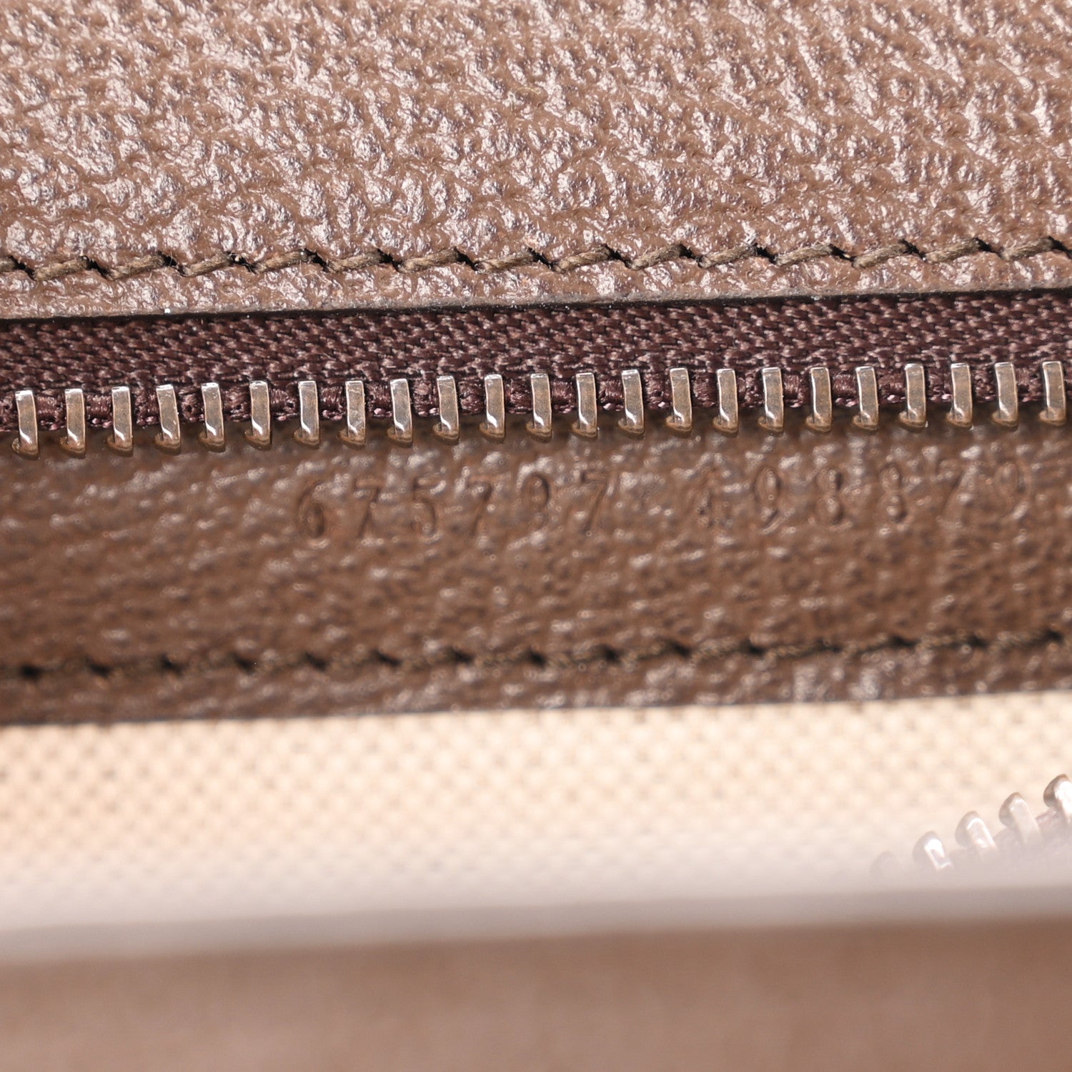 Gucci Monogram Jumbo GG Textured Dollar Calfskin Web Small Bamboo 1947 Top Handle Bag Camel Ebony New Acero 7 of 10