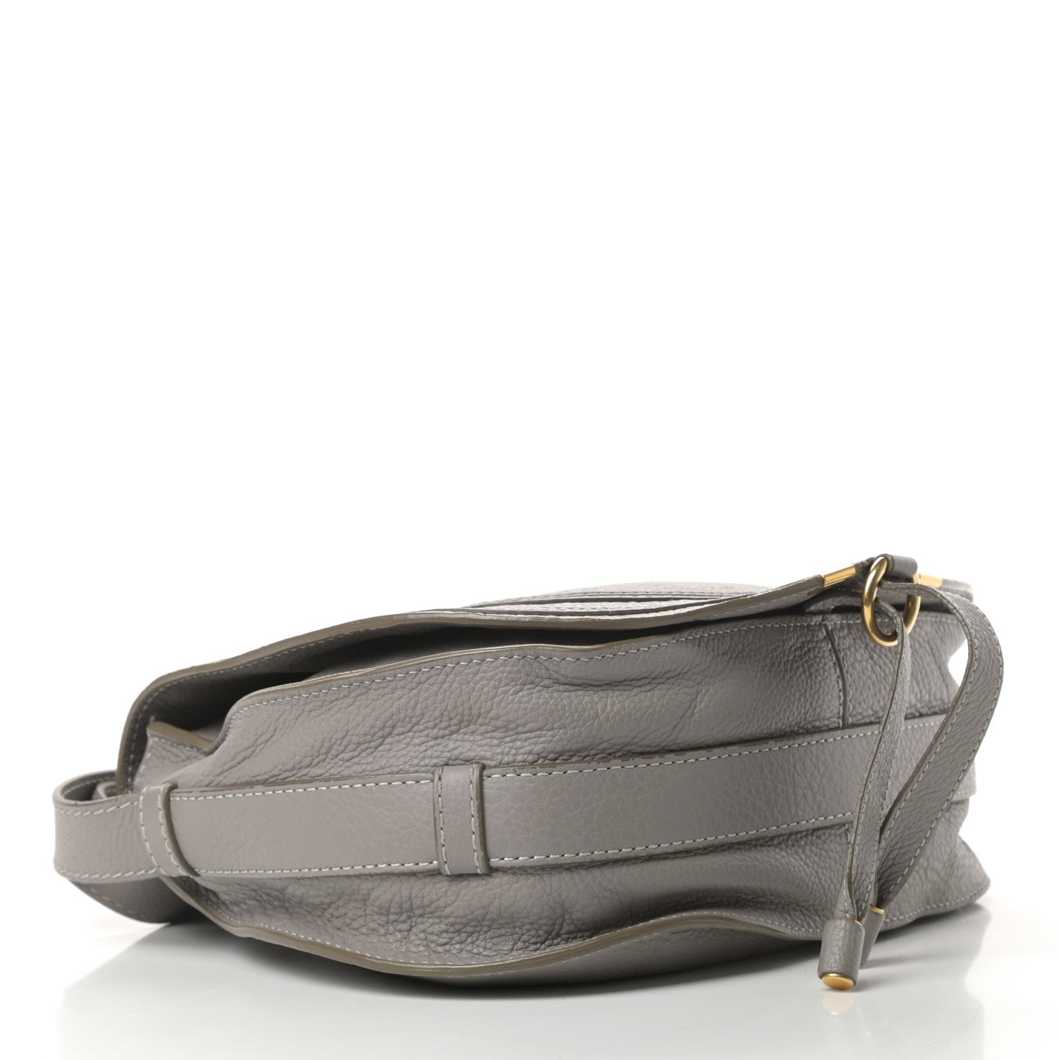 Chloe Calfskin Medium Marcie Round Crossbody Bag Cashmere Grey 4 of 15