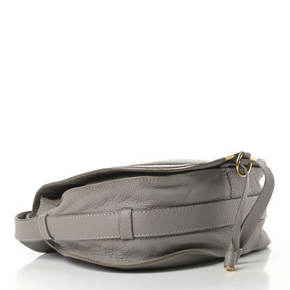 Chloe Calfskin Medium Marcie Round Crossbody Bag Cashmere Grey 4 of 15