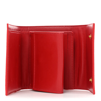 Celine Grained Calfskin Small Multifunction Folded Wallet Red 6 of 16