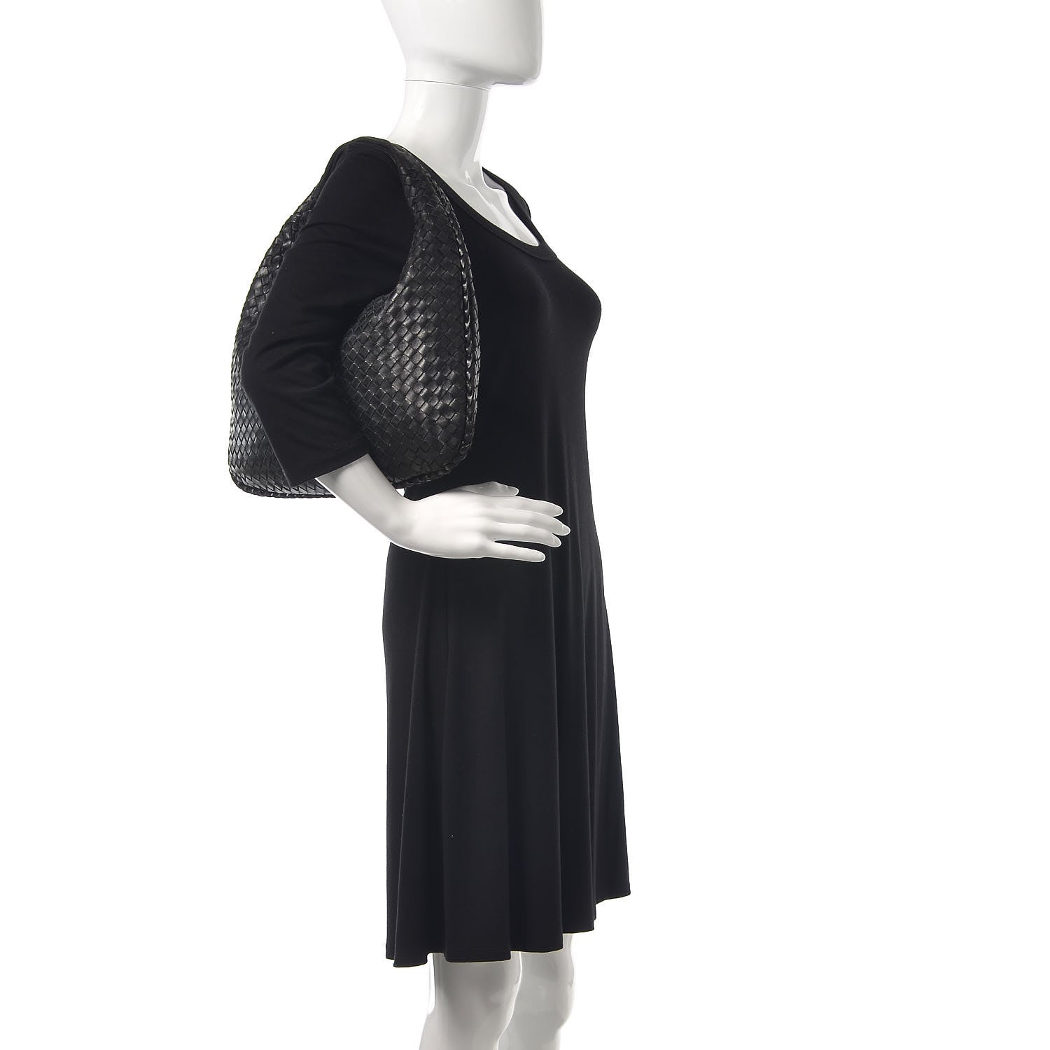 Bottega Veneta Nappa Intrecciato Medium Veneta Hobo Black 2 of 9