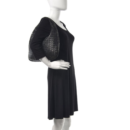 Bottega Veneta Nappa Intrecciato Medium Veneta Hobo Black 2 of 9