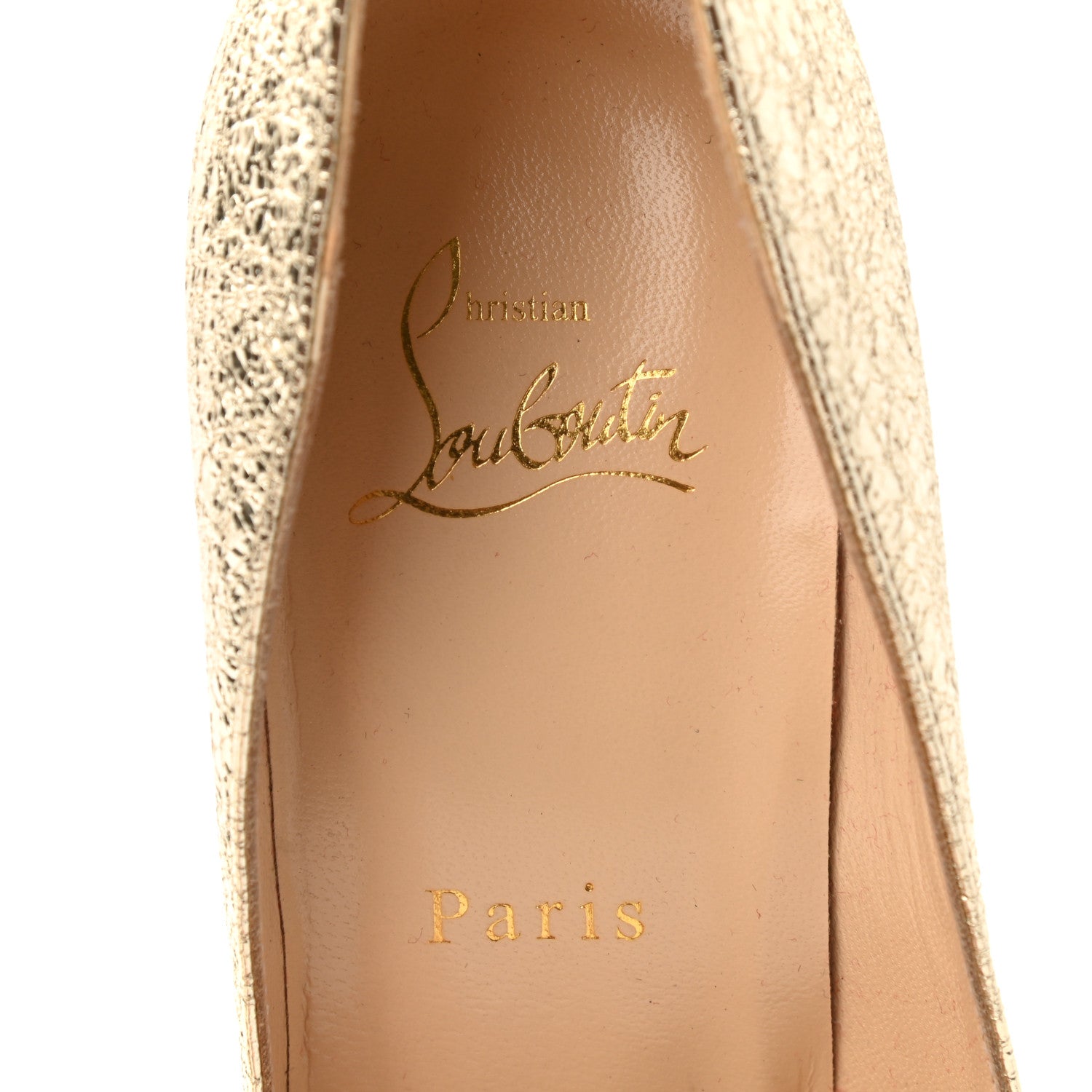 Christian Louboutin Specchio Vintage So Kate 120 Pumps 38.5 Gold 11 of 11