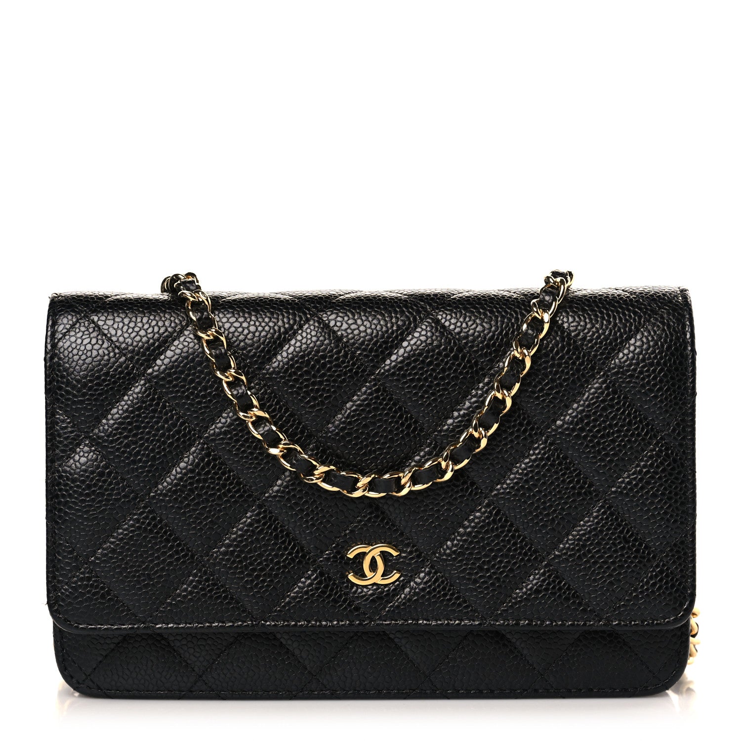 Chanel Caviar Quilted Wallet on Chain WOC Black 1 of 11