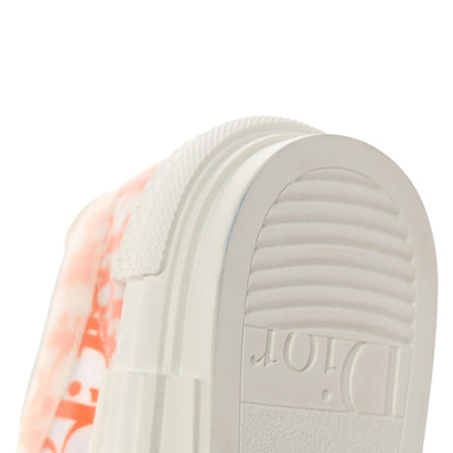 Christian Dior Technical Canvas Oblique Mens B23 Low Top Sneakers 42 White Orange 12 of 13