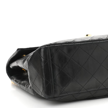 Chanel Lambskin Quilted XL Jumbo Single Flap Black 11 of 16
