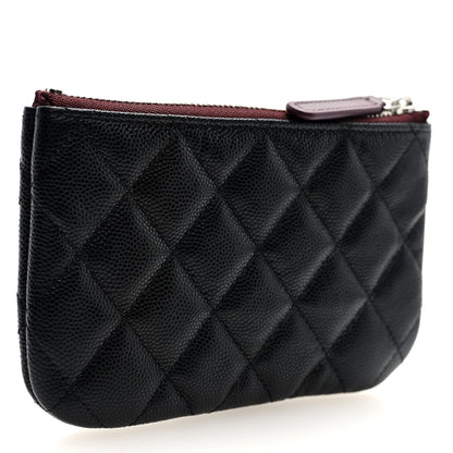 Chanel Caviar Quilted Small Cosmetic Case Black 3 of 7