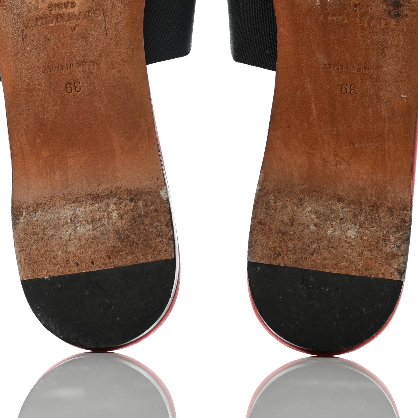 Calfskin Bedford Logo Mule Slides 39 Lobster