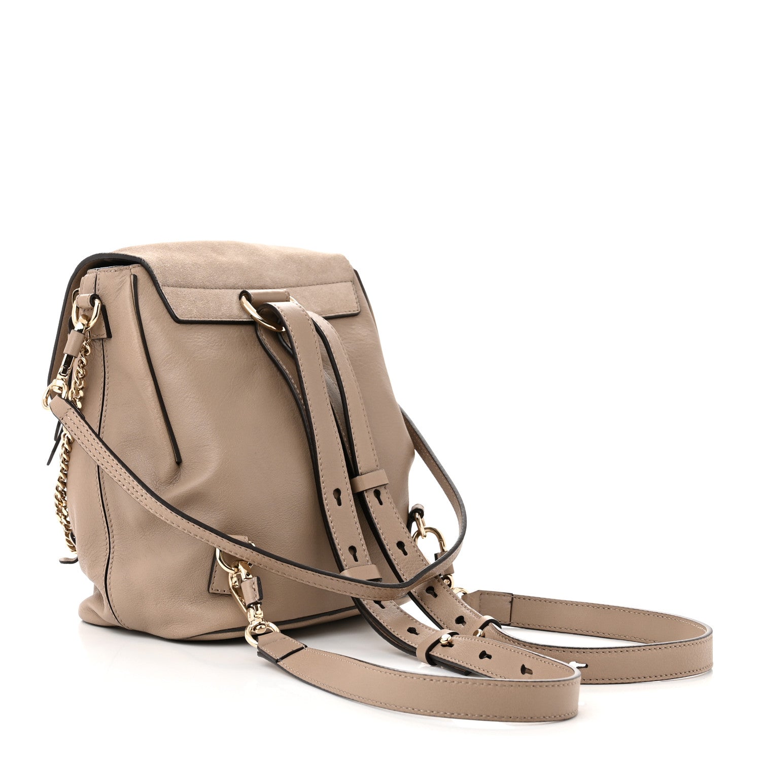 Chloe Suede Calfskin Medium Faye Backpack Motty Grey 3 of 11