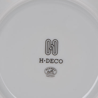 Hermes Porcelain H Deco Breakfast Cup and Saucer 5 of 15
