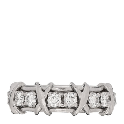 Tiffany Platinum Diamond Schlumberger Sixteen Stone Ring 52 6 3 of 5