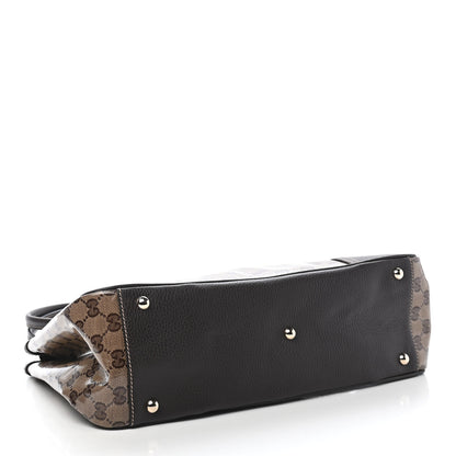 Gucci Crystal Monogram Medium Princy Tote Dark Brown 3 of 8