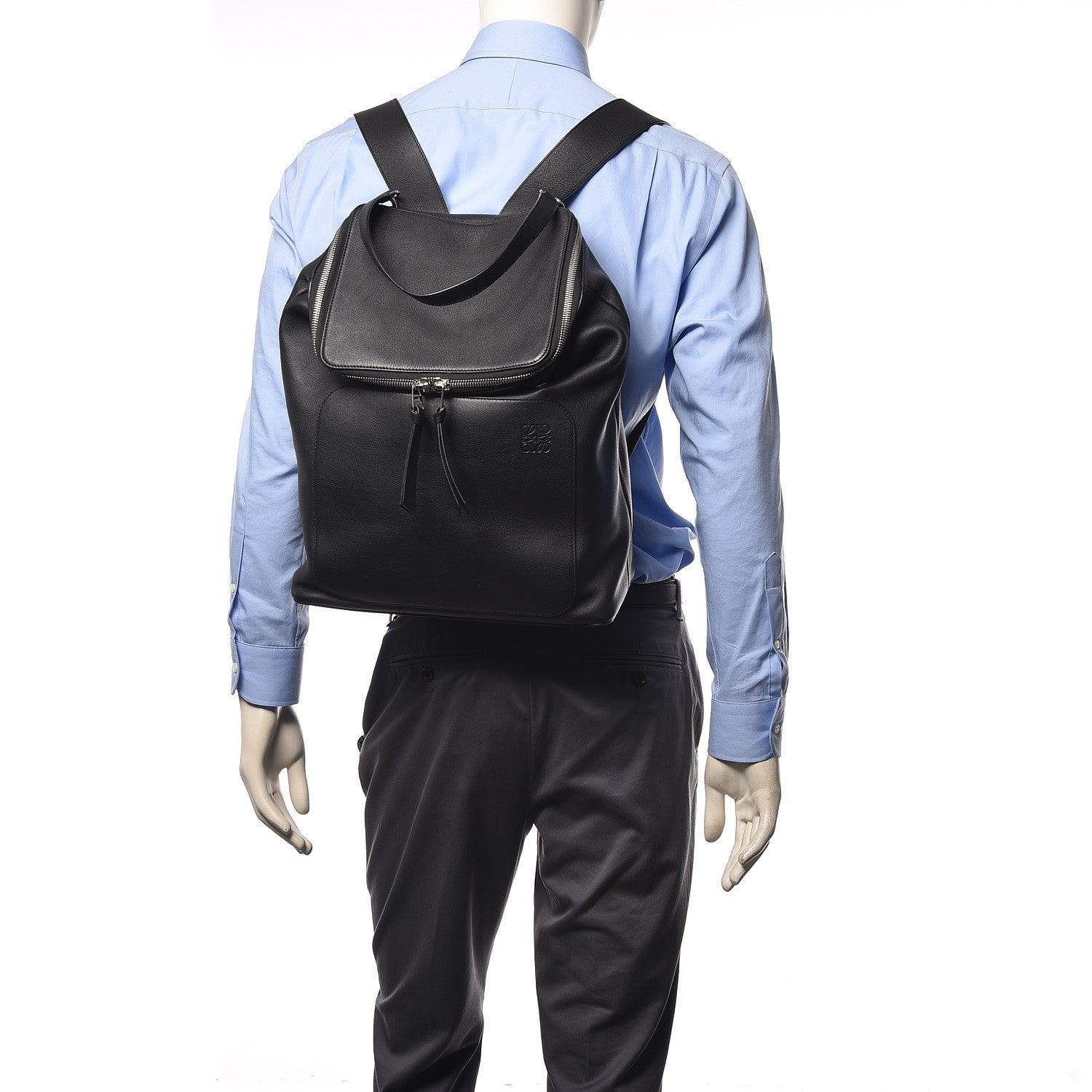 Loewe Calfskin Goya Backpack Black 2 of 8