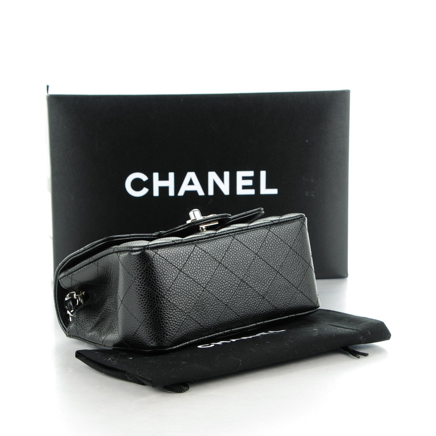 Chanel Caviar Quilted Mini Square Flap Black 4 of 8