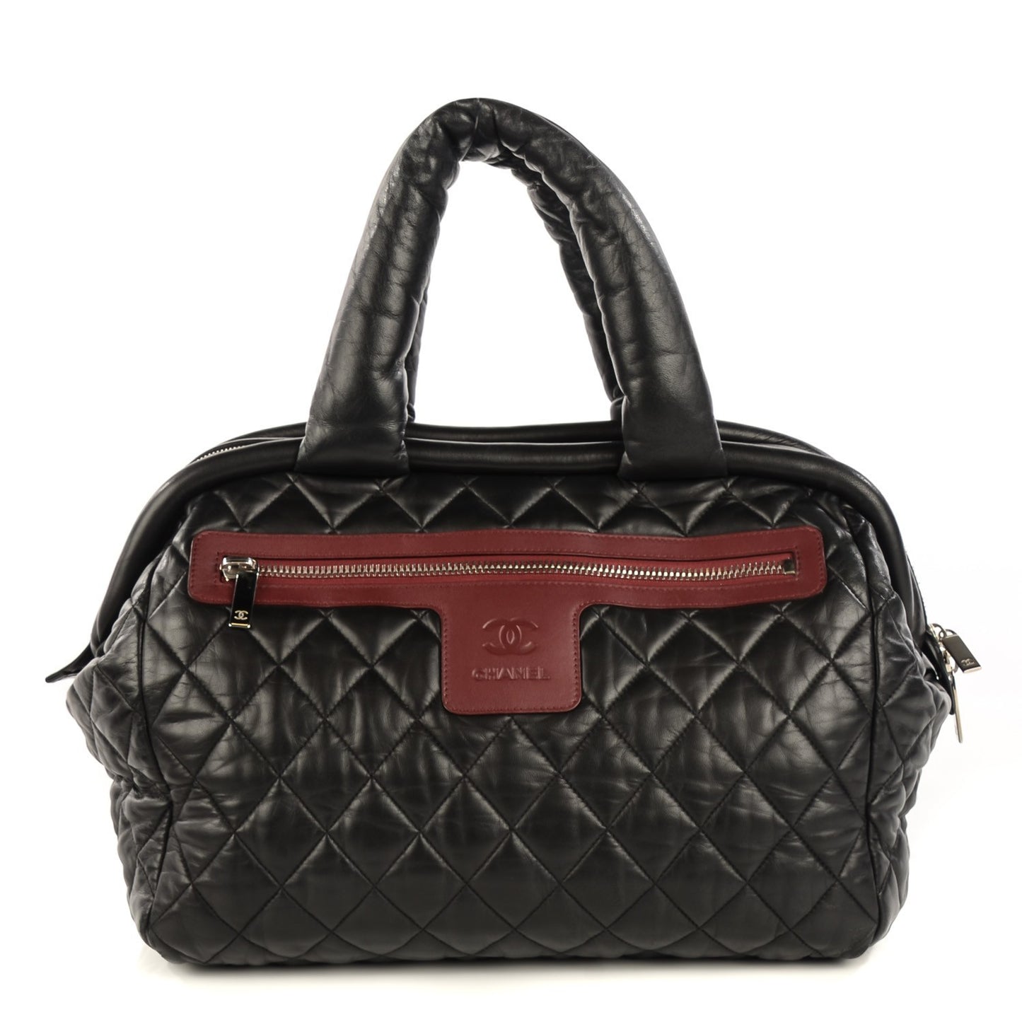 Lambskin Coco Cocoon Bowler Black