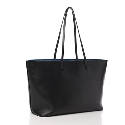 Fendi Vitello Elite Cuoio Monster Buggies Medium Roll Tote Black Multicolor Blue Cobalto 2 of 13