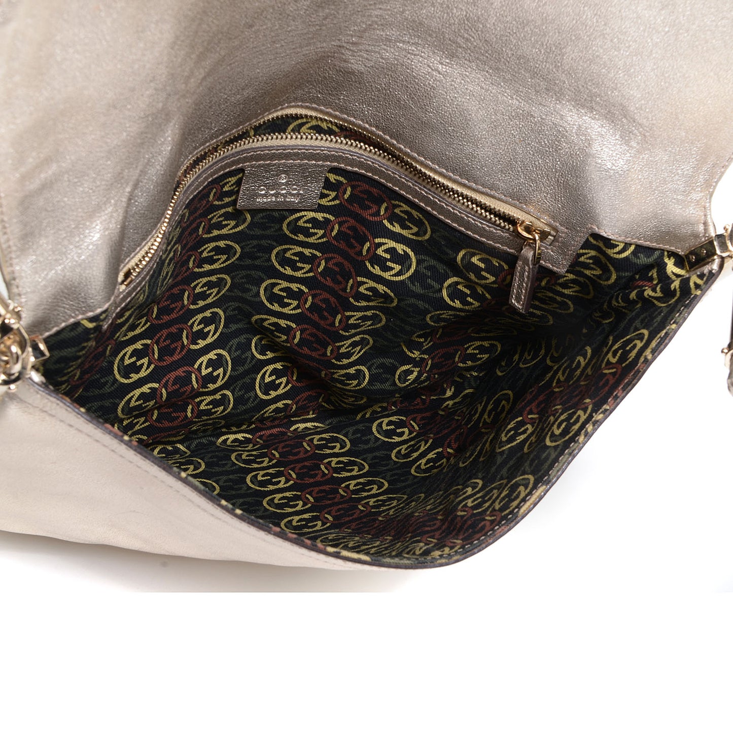 Leather Medium Britt Tassel Shoulder Bag Platinum