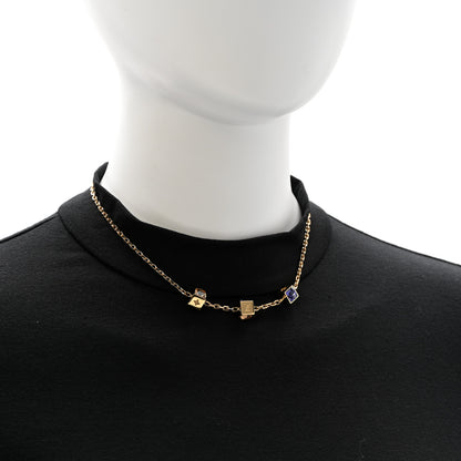 Louis Vuitton Swarovski Gamble Short Necklace Azur 2 of 8