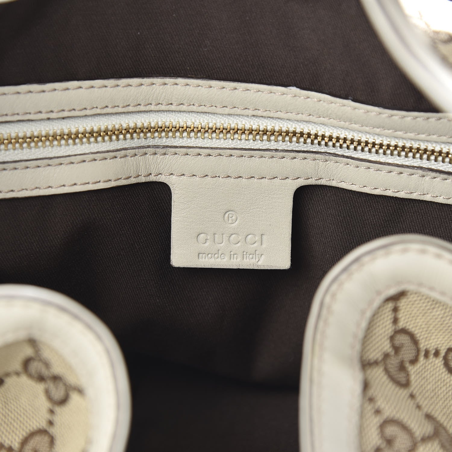 Gucci Monogram Medium Indy Top Handle Bag Off White 5 of 10