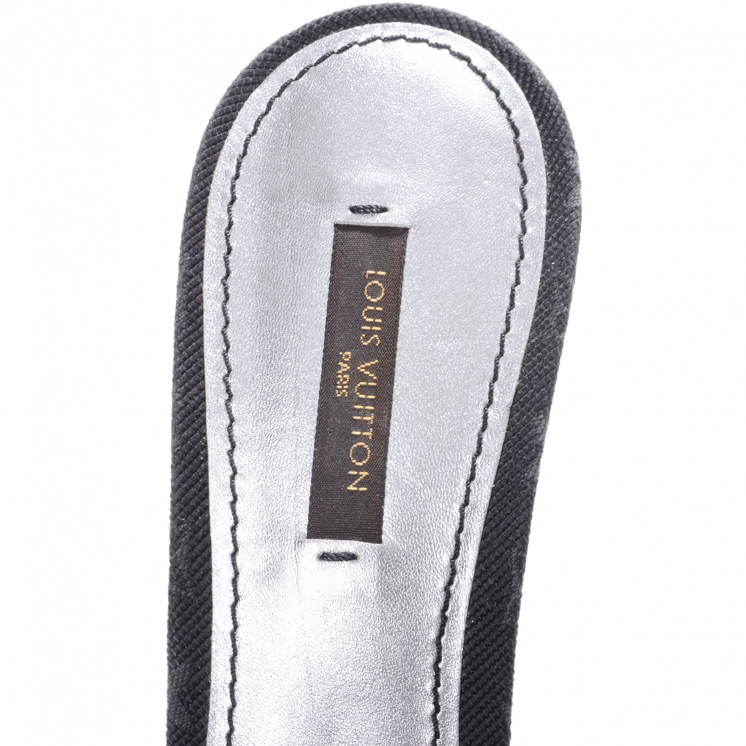 Louis Vuitton Monogram Mini Grenadine Heels Black 39 7 of 7