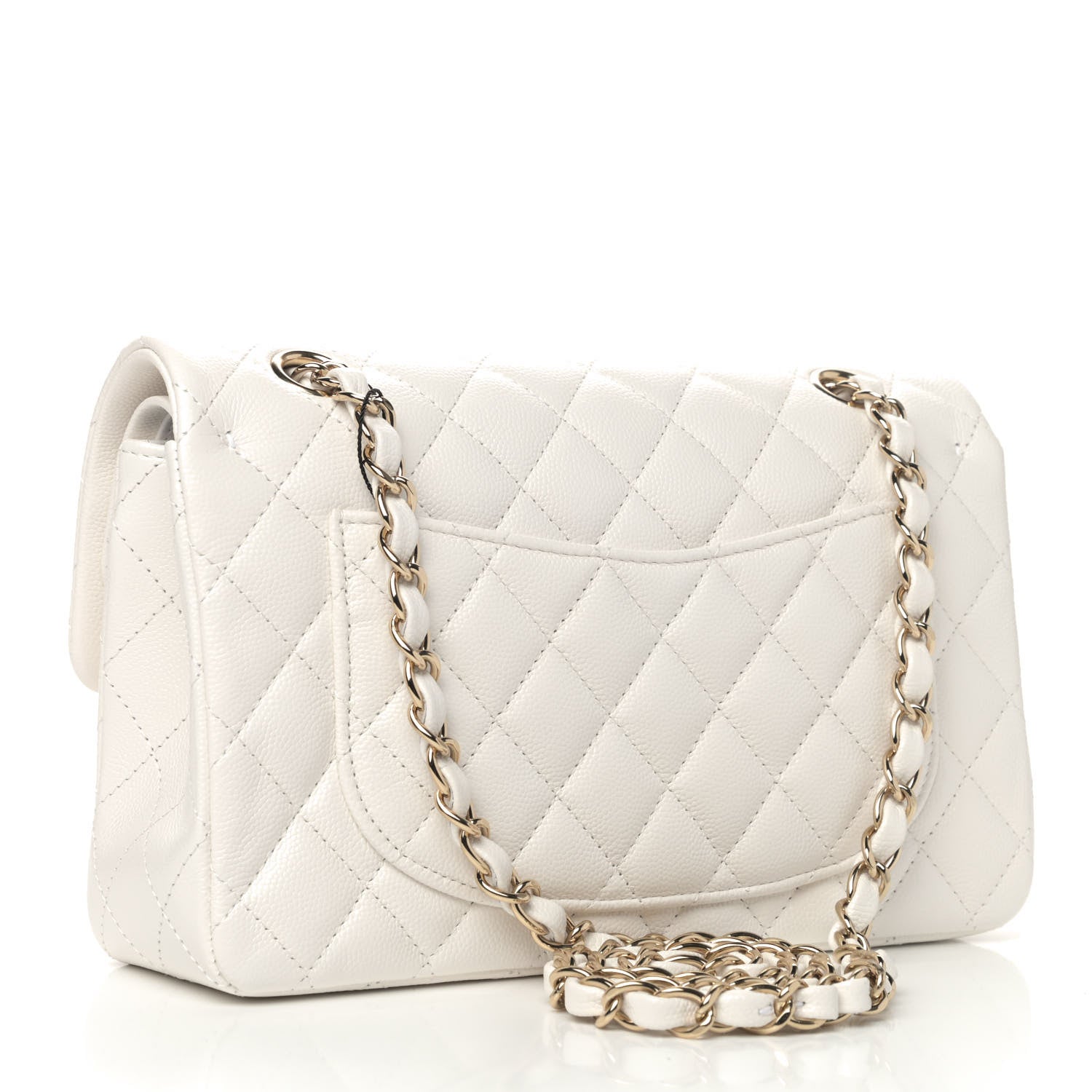 Chanel Caviar Quilted Small Double Flap White 2 of 5