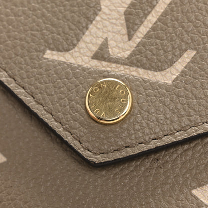 Louis Vuitton Empreinte Monogram Giant Victorine Wallet Tourterelle Creme 8 of 10
