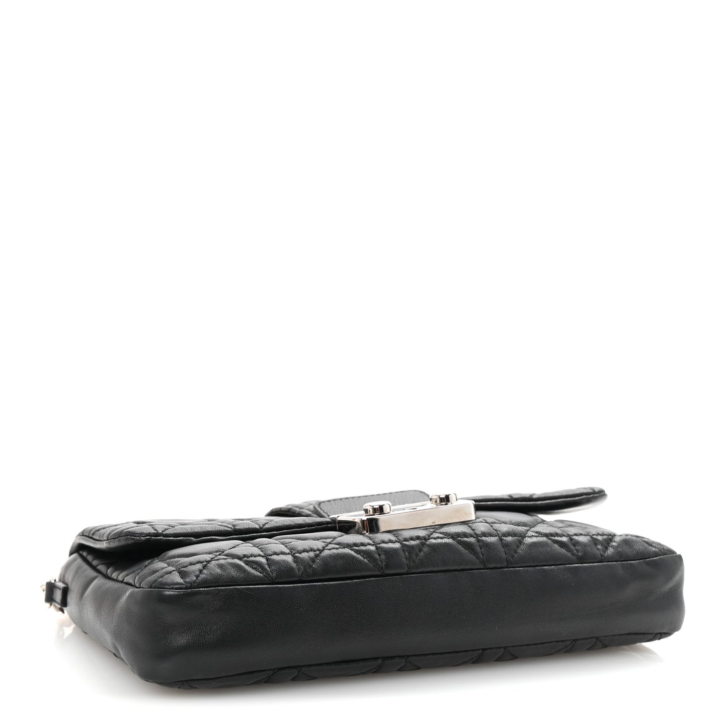 Lambskin Cannage Miss Dior Promenade Pouch Black