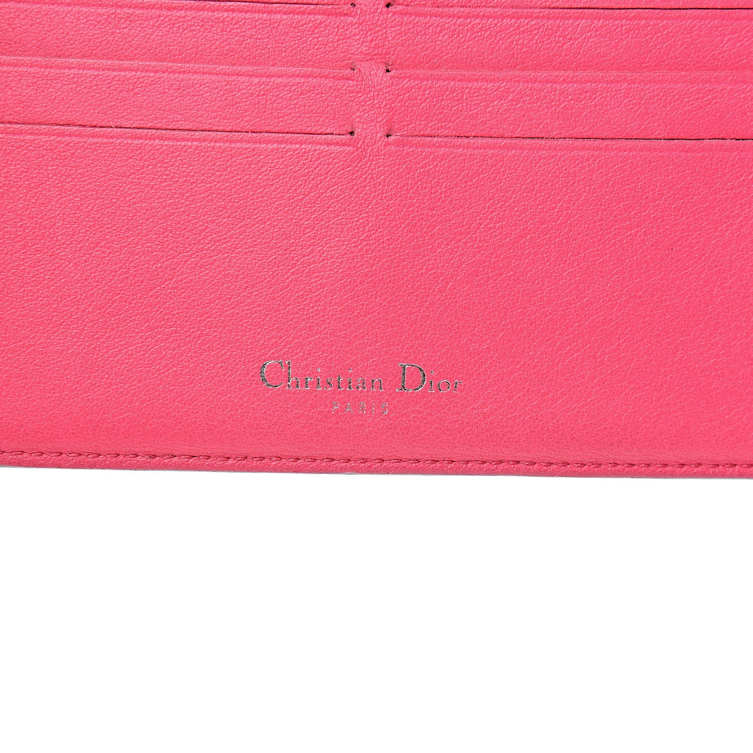 Christian Dior Bullcalf Diorissimo Long Wallet Sky Blue Pink 7 of 19