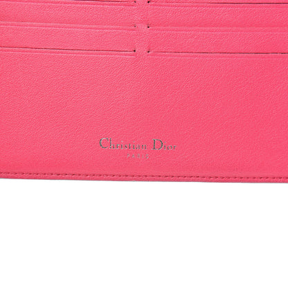 Christian Dior Bullcalf Diorissimo Long Wallet Sky Blue Pink 7 of 19