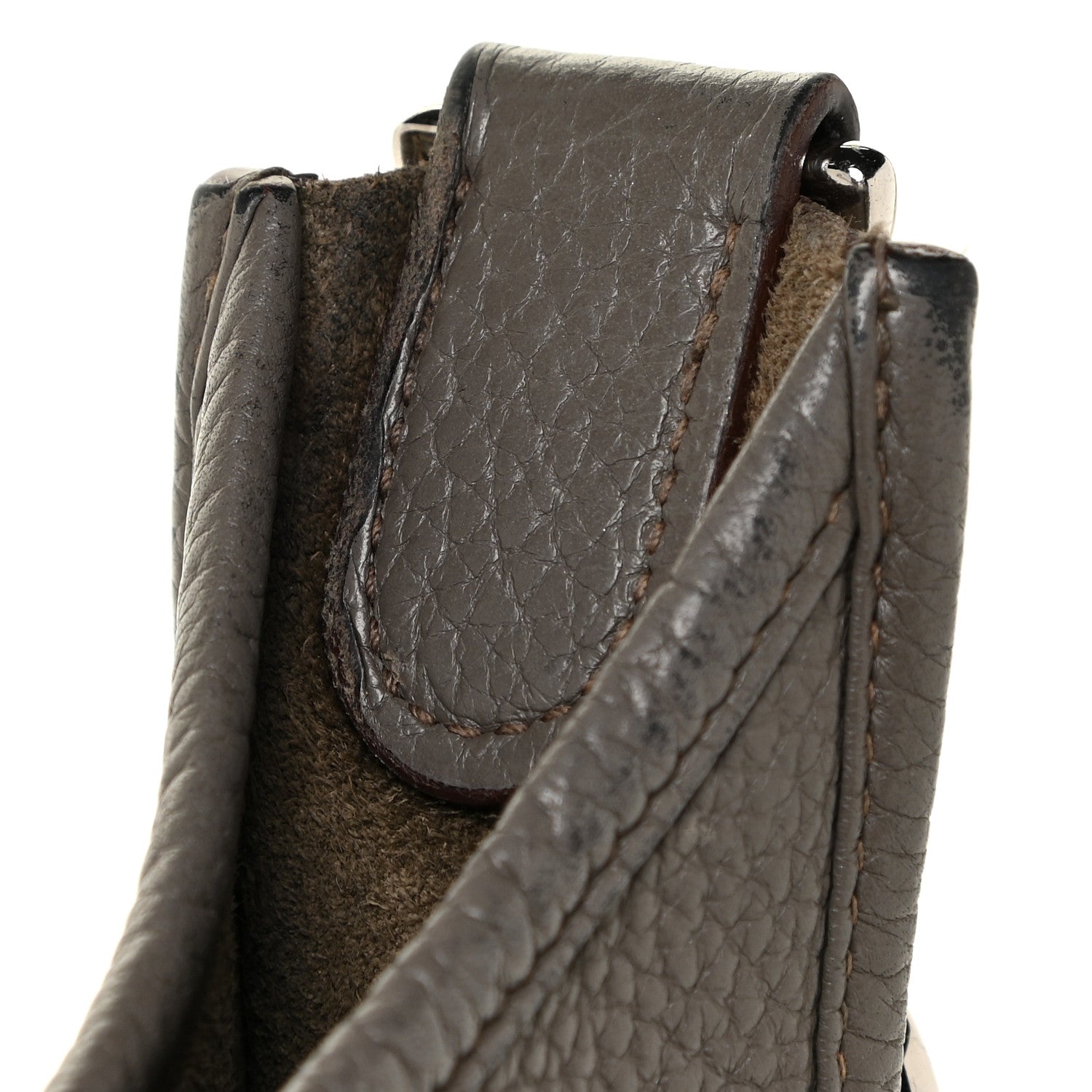 Hermes Taurillon Clemence Evelyne III PM Etain 20 of 32