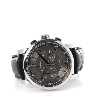 David Yurman Stainless Steel Alligator 46mm Classic Chronograph Automatic Watch Black 3 of 9