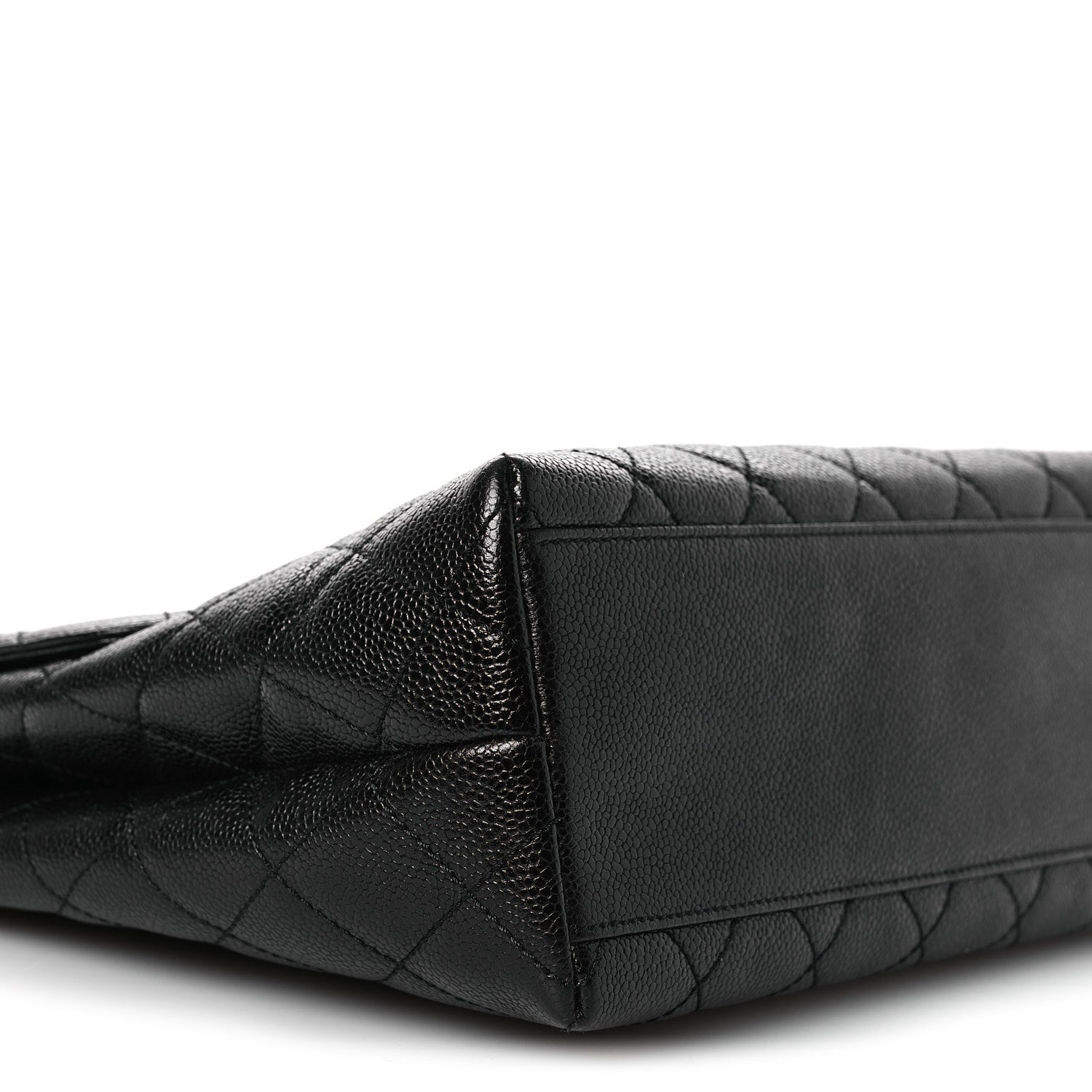 Chanel Caviar Quilted Jumbo Kelly Flap Black 10 of 11