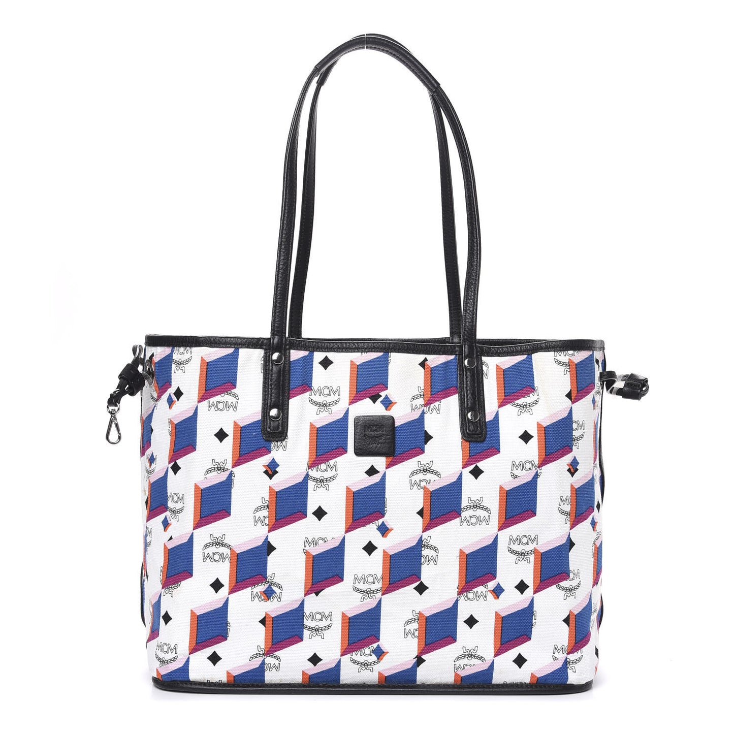 Visetos Medium Project Reversible Shopper Tote Blue