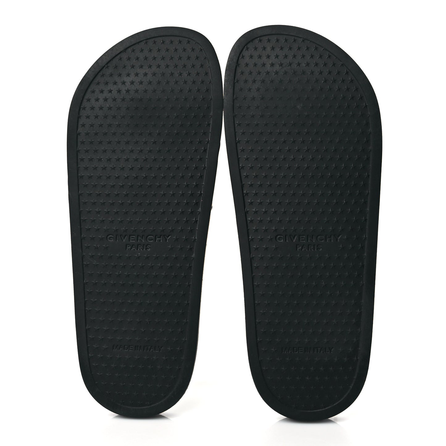 Rubber Logo Pool Slide Sandals 39 Black