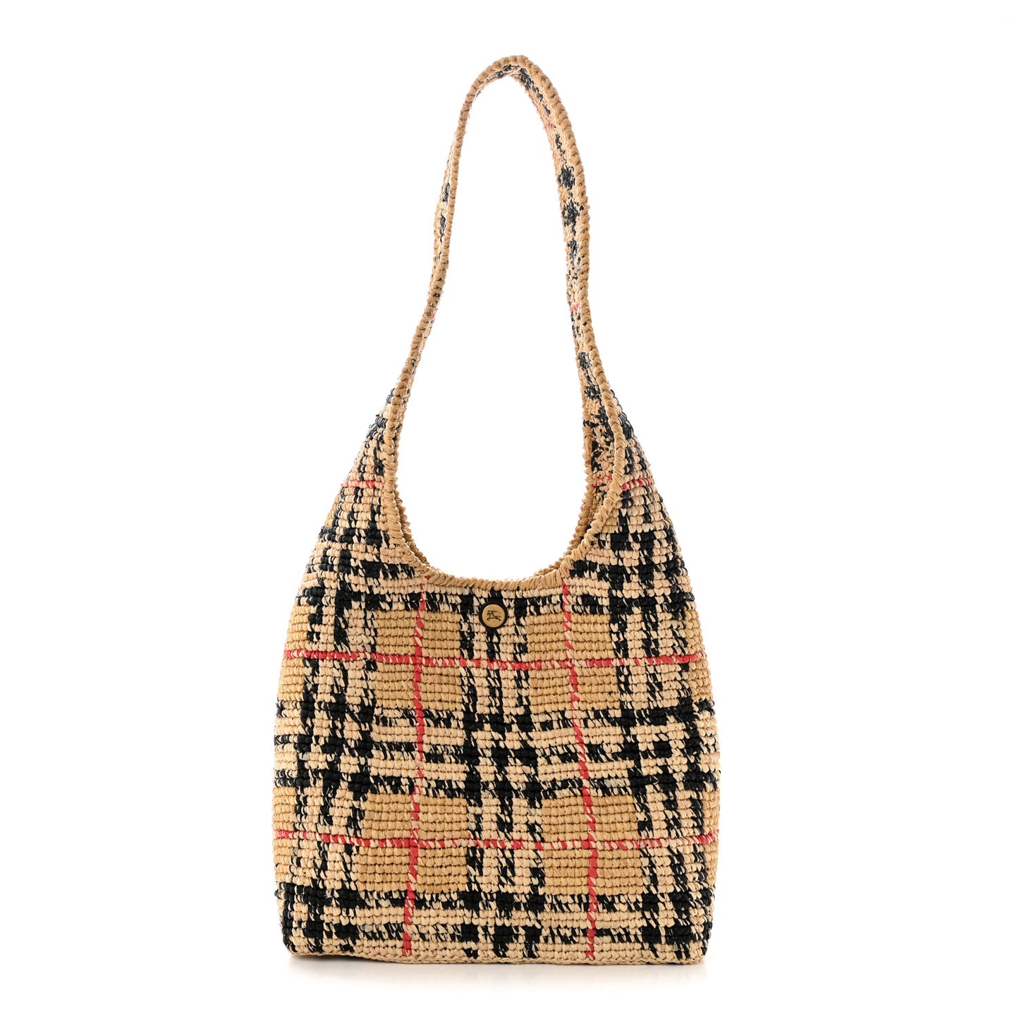 Raffia Crochet Margate Shoulder Bag Sand Beige