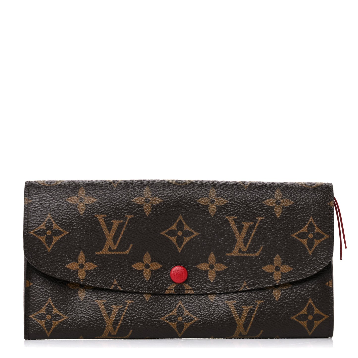 Monogram Emilie Wallet Red