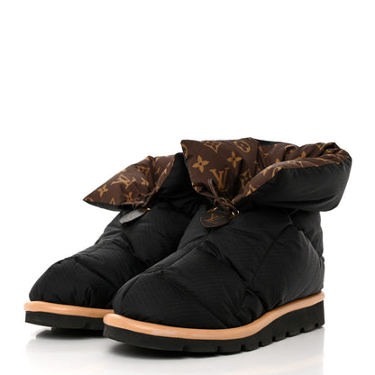 Louis Vuitton Nylon Monogram Pillow Comfort Ankle Boot 38 Black 3 of 7