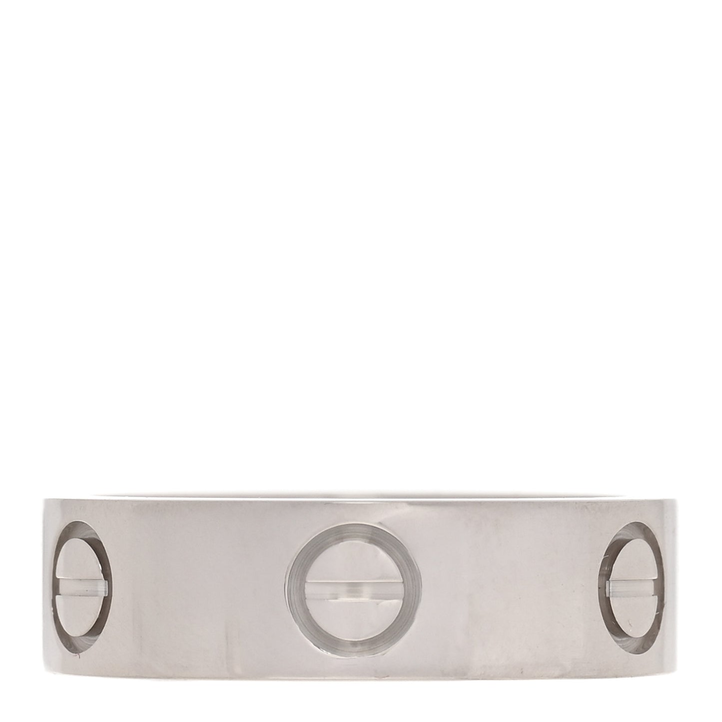 18K White Gold 5.5mm LOVE Ring 52 6