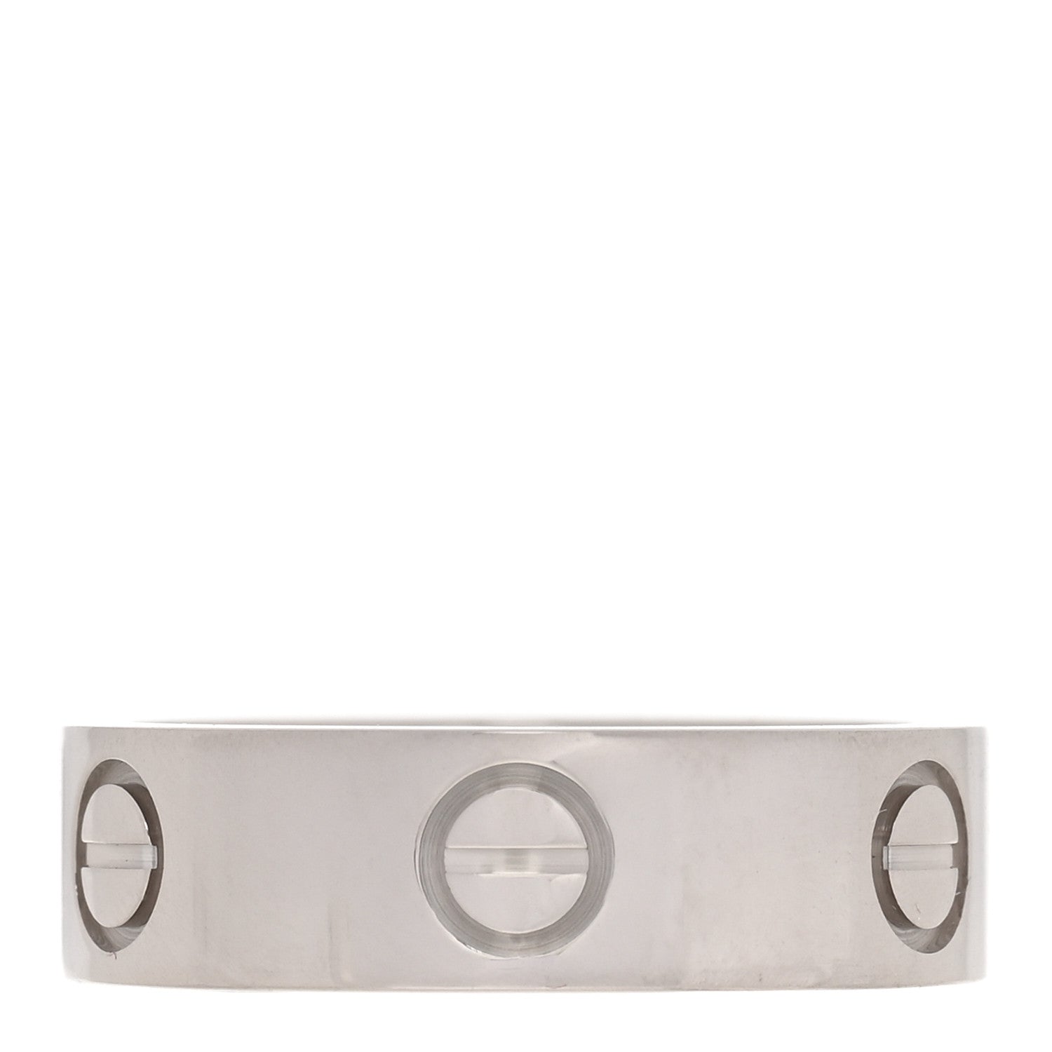 Cartier 18K White Gold 5.5mm LOVE Ring 52 6 1 of 4